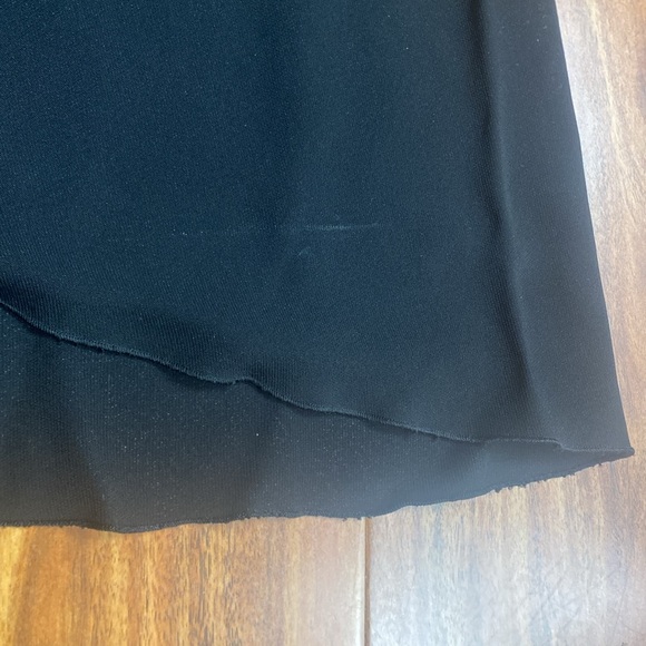 Zara Women's Black Mock Neck Long Sleeve Side Cutout Long Dress Size Medium LBD - Picture 10 of 16